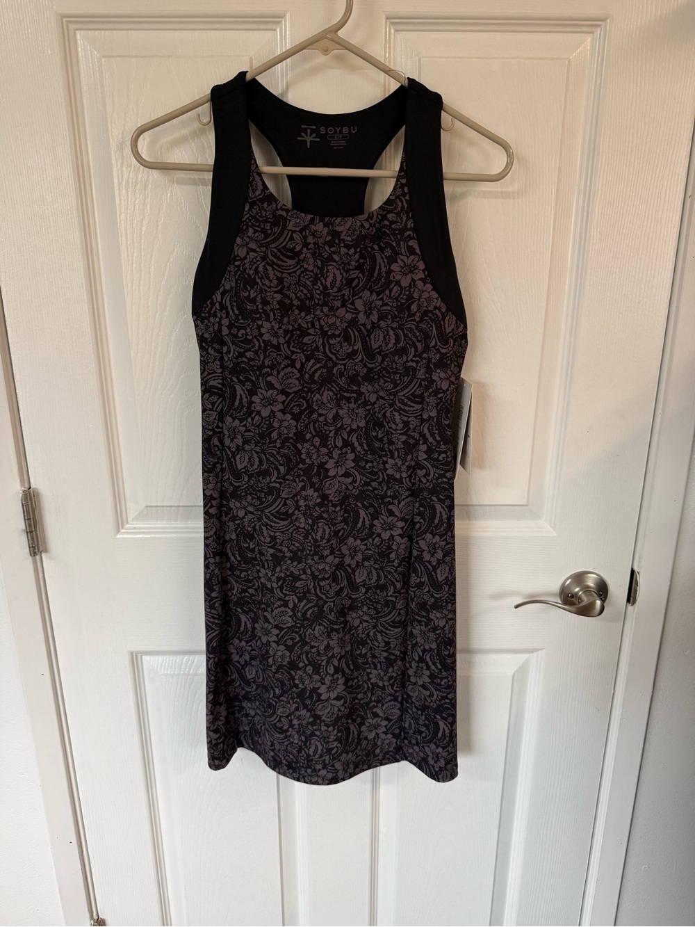 Soybu Black & Plum Floral Active Dress